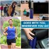 CHENGU 10 Pcs 25oz Reusable Aluminum Water Bottle Bulk Lightweight Outdoor Sports Water Bottles Easy Carry Leak Proof for Travel Gym Camping Hiking Fishing, Snap Lid (Blue) view 4
