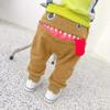 POLG 0-3 Years Baby Children Kids Boys Girls Cartoon Shark Tongue Harem Pants Trousers Pants (Khaki, 6-12 Months) view 2