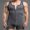 easyforever Men's Camouflage See-Through Mesh Patchwork Tank Top Bodysuit Wrestling Singlet Jumpsuit Leotard Dark Gray A X-Large view 3