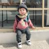 POLG 0-3 Years Baby Children Kids Boys Girls Cartoon Shark Tongue Harem Pants Trousers Pants (Gray, 6-12 Months) view 4