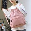 HOLYLUCK Drawstring Backpack Sports Gym Bag Water Resistant String Bag Cinch Sackpack with Side Zipper Pocket for Shopping Sport Yoga -pink view 3