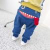 POLG Baby Girl Valentines Day Outfit Baby Children Kids Boys Girls Cartoon Shark Tongue Harem Pants Trousers Pants (Blue, 6-12 Months) view 2
