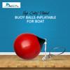 Marine City Buoy Balls Inflatable Heavy Duty Marine Grade PVC Marker Buoys 12 Inches Diameter Spherical Boat Mooring Buoys Anchoring Rafting Marking Fishing (1 Set) view 2