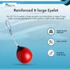 Marine City Buoy Balls Inflatable Heavy Duty Marine Grade PVC Marker Buoys 12 Inches Diameter Spherical Boat Mooring Buoys Anchoring Rafting Marking Fishing (1 Set) view 4