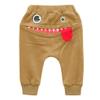 POLG 0-3 Years Baby Children Kids Boys Girls Cartoon Shark Tongue Harem Pants Trousers Pants (Khaki, 18-24 Months) view 3