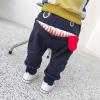 POLG 0-3 Years Baby Children Kids Boys Girls Cartoon Shark Tongue Harem Pants Trousers Pants (Navy, 2-3 Years) view 2