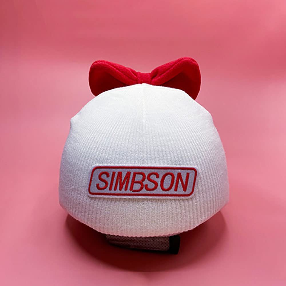 Cartoon Ski Helmet Cover,Ski Helmet Jacket,Hand-Sewn Wool & Exquisite Hand-Embroidery,The Ear Part is Full and Not Collapsed,for Almost All Helmets,Cartoon Universal Helmet Cover (E)