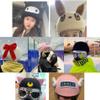 Cartoon Ski Helmet Cover,Ski Helmet Jacket,Hand-Sewn Wool & Exquisite Hand-Embroidery,The Ear Part is Full and Not Collapsed,for Almost All Helmets,Cartoon Universal Helmet Cover (E) view 2