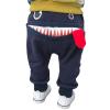 POLG Toddler Boys Girls Cartoon Monster Thick Pants Cute Shark Sweatpants Kids Baby Cotton Harem Trousers Spring Pants (Navy, 12-18 Months) view 1