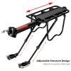 ROCKBROS Rear Bike Rack Bicycle Cargo Rack Full Quick Release Adjustable Bicycle Carrier Bike Luggage Rack for Back of Bike Aluminum Alloy 115 lbs Capacity Bike Accessories Black view 4