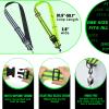Saintrygo 2 Pieces Reflective Sash for Walking at Night Running Gear Safety Reflective High Visibility Jacket Adjustable Sash for Walking Cycling at Night (Fluorescent Green,Black) view 2