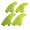 Lifyn2 Surfing Fins 4Pcs Surfboard Fin Surfboard Rudder G5+K2.1 Glass Fiber Honeycomb Tail Fin Surfboard Fins Accessories (Color : Yellow, Size : G5+K2.1) view 1