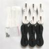 Lifyn2 Surfing Fins Surfboard Tail Fin Box Surfing Tail Rudder Plug 5 Degrees 9 Degrees SUP Fin Box 3Pcs/Set (Color : Black 9 Degrees) view 2