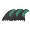 Lifyn2 Surfing Fins 3Pcs Surfboard Fins Carbon Fiber Honeycomb Rudder Surfboard Accessories Tail Fin Replacement (Color : Dark Green, Size : G7) view 1