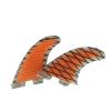 Lifyn2 Surfing Fins Surf G5 Surfboard Honeycomb Fins Twin Fin Set Surfboard Tail Rudder (Color : Orange with Cabon) view 1