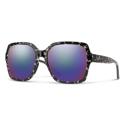 SMITH Flare Sunglasses  Performance Sports Sunglasses for Cycling, Running, Baseball, Golf  for Men & Women  Black Marble + ChromaPop Polarized Violet Mirror
