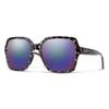 SMITH Flare Sunglasses  Performance Sports Sunglasses for Cycling, Running, Baseball, Golf  for Men & Women  Black Marble + ChromaPop Polarized Violet Mirror view 1