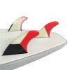 Lifyn2 Surfing Fins 3Pcs Surfboard Tail Rudder Surfboard Fins Surfing Accessories Fiberglass Honeycomb Replacement Fins (Color : Brown, Size : G5) view 3