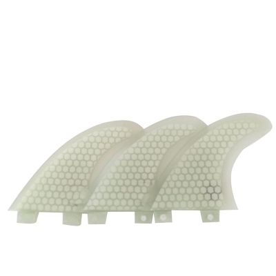 Lifyn2 Surfing Fins 3pcs Fiberglass Tail Fin Surfboard Accessories Surfing Tail Rudder Tail Fin Replacement (Color : White, Size : G5)