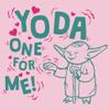 Star Wars YODA ONE for ME Floating Girls Short Sleeve Tee Shirt, Light Pink, X-Large view 2