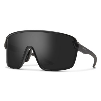 SMITH Bobcat Sunglasses  Shield Lens Performance Sports Sunglasses for Skiing, Biking, MTB, Mountaineering & More  For Men & Women  Matte Black + Black ChromaPop Lens