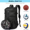 TUGUAN Baseball Backpack for Adults Sports Exercise Training Softball Bat Soccer Coach Basketball Multifunctional Equipment Backpack Bags Shoe Compartment with Hook for Helmet view 3