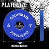 EVERYMATE Change Weight Plates 5LB Fractional Plate Olympic Bumper Plates for Cross Training and Olympic Weightlifting, 5LB Set Weights Plates Set view 3