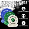 EVERYMATE Change Weight Plates 5LB Fractional Plate Olympic Bumper Plates for Cross Training and Olympic Weightlifting, 5LB Set Weights Plates Set view 4