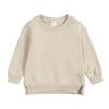 EISHOW Boys Girls Crewneck Sweatshirts Toddler Baby Sweatshirt Solid Cotton Soft Long Sleeve Active Pullover Blouse Tshirts (Apricot,6-9 Months,6 Months,9 Months)