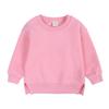 EISHOW Boys Girls Crewneck Sweatshirts Toddler Baby Sweatshirt Solid Cotton Soft Long Sleeve Active Pullover Blouse Tshirts (Hot Pink,6-7 Years,6 Years,7 Years) view 1