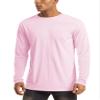 MAGCOMSEN Sun Shirts Men Long Sleeve Quick Dry Swim Fishing Summer Sun Protection UPF 50 UV Rash Guard Athletic Shirts Light Pink view 1