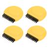 MECCANIXITY Mini Golf Club Brush Portable Pocket Dust Groove Cleaner, Yellow Pack of 8 view 1