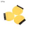 MECCANIXITY Mini Golf Club Brush Portable Pocket Dust Groove Cleaner, Yellow Pack of 8 view 3