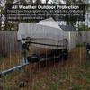 11-27ft Boat Cover, Heavy Duty 210D Waterproof Oxford Outdoor Personal Trailable Watercraft Cover Boat Cover Fits V-Hull Tri-Hull Runabout Bass Speedboat,Gray,19to21FT: 820x530cm view 4