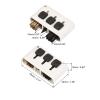 MECCANIXITY Golf Club Brush 3 in 1 Portable Retractable Dust Groove Cleaner, White Pack of 2 view 2