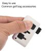 MECCANIXITY Golf Club Brush 3 in 1 Portable Retractable Dust Groove Cleaner, White Pack of 2 view 4
