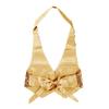 Sywiyi Women's Shiny Sequins Halter Top Sleeveless Backless Vest Waistcoat Jazz Dance Costume Gold One Size view 4