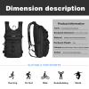 MOSISO Tactical Hydration Pack Backpack, Lightweight Military Daypack Water Backpack Rucksack Bladder Bag with 3L Water Bladder for Outdoor Sports, Hiking,Climbing,Running,Cycling,Biking, Black view 2
