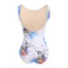 AFAVOM Women Dance Leotard Crew Neckline Sleeveless Bodysuit Adult Padded Gymnastics Leotards Pinched Low Back Butterfly and flower Ballet Leotard Undergarment Dancewear Unitard White X-Large view 2