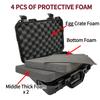 Sutekus Tactical Hard Gun Case Durable Handgun Case Lockable Pistol Carrying Cases Protective Hardcase Gun Accessories (Medium) view 3
