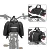 MOSISO Bike Rack Bag, Waterproof Bicycle Trunk Pannier Rear Seat Handbag Cycling Bike Carrier Reflective Backseat Cargo Storage Luggage Saddle Shoulder Bag with Water Bottle Holder&Handle, Black view 4