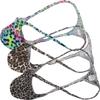 OROCOJUCO Men Sport Underwear Thong G-String Leopard Print Bulge Pouch T-Back Pants 3 Pack XL view 2