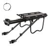 ROCKBROS Rear Bike Rack Bike Cargo Rack Adjustable Bicycle Luggage Carrier Rack Rear Quick Release Mountain Bike Pannier Rack with Elastic Band and Reflector, Most 165 lbs Capacity view 1