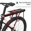ROCKBROS Rear Bike Rack Bike Cargo Rack Adjustable Bicycle Luggage Carrier Rack Rear Quick Release Mountain Bike Pannier Rack with Elastic Band and Reflector, Most 165 lbs Capacity view 2