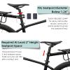 ROCKBROS Rear Bike Rack Bike Cargo Rack Adjustable Bicycle Luggage Carrier Rack Rear Quick Release Mountain Bike Pannier Rack with Elastic Band and Reflector, Most 165 lbs Capacity view 3