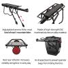 ROCKBROS Rear Bike Rack Bike Cargo Rack Adjustable Bicycle Luggage Carrier Rack Rear Quick Release Mountain Bike Pannier Rack with Elastic Band and Reflector, Most 165 lbs Capacity view 4