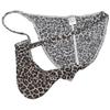 OROCOJUCO Men Leopard Bikini Briefs Whale Tail Back Underwear Pouch Mini Briefs 3-Pack (Mix) M view 3