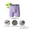 HUIZorbit Mens Large Boxer Briefs Modal Underwear Long Leg Boxer Shorts (6XL, Purple) view 2
