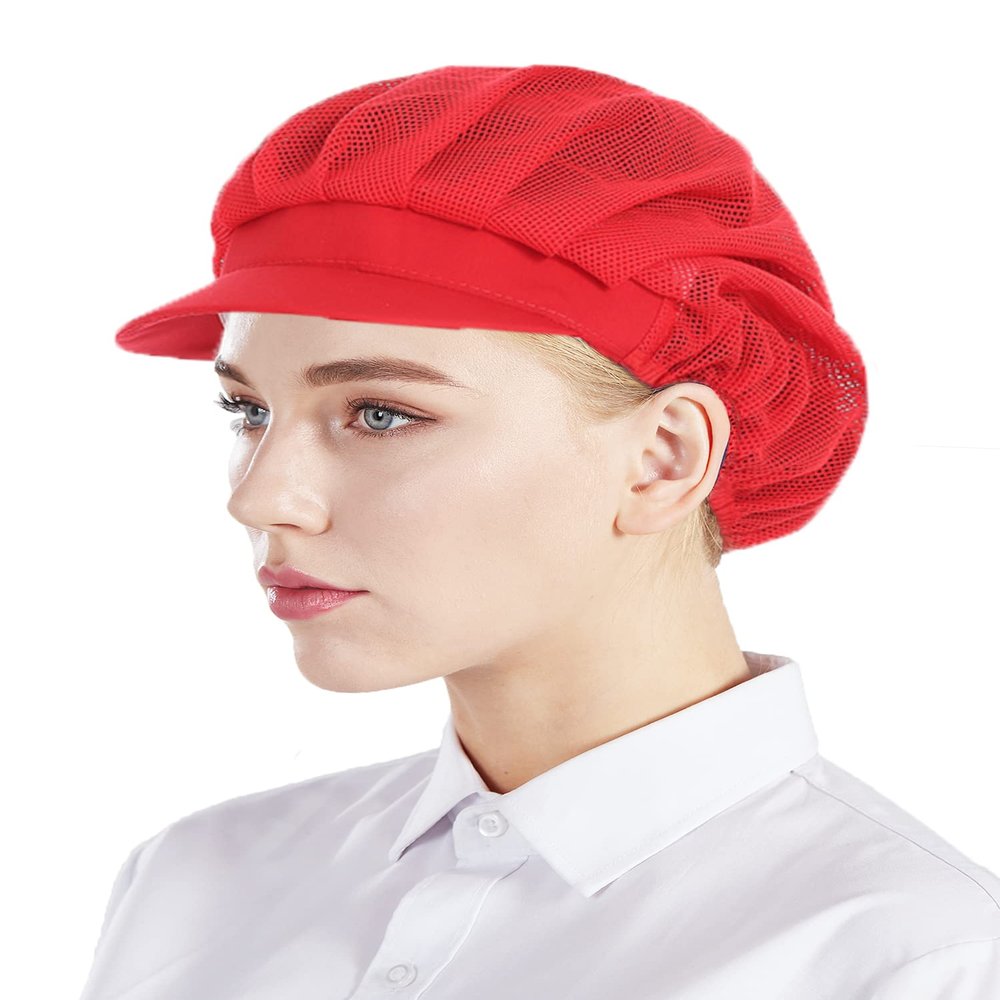 Nanxson 3pcs Chef Hat Kitchen Cooking Chef Cap Food Service Hair Nets CF9033