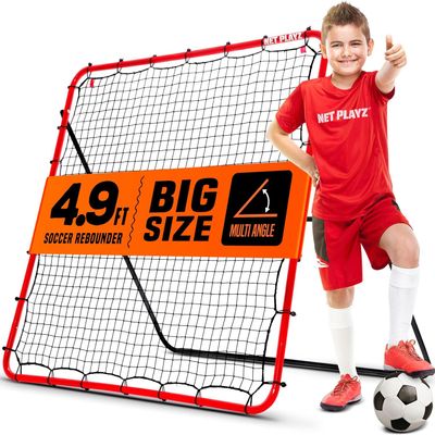Soccer Rebounder, Kickback Rebound Net - Football Training Gifts, Aids & Equipment for Kids, Teens & All Ages, Perfect Storage